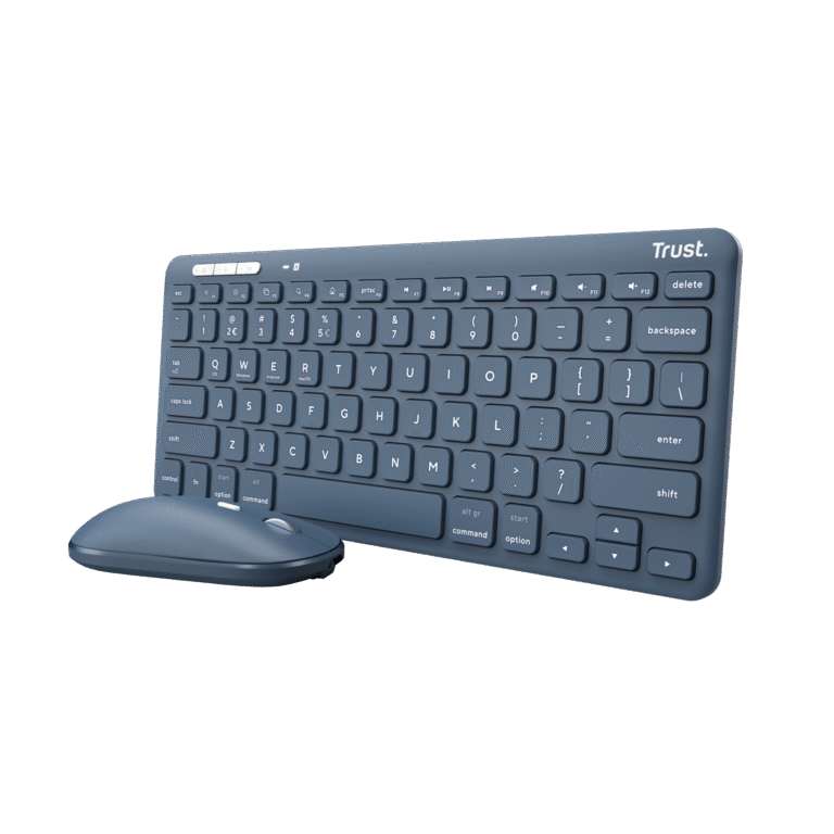 KEYBOARD & MOUSE TRUST LYRA 24837 BLUE thumbnail 2