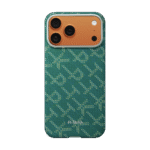 COVER PER APPLE IPHONE 17 PRO MAX PITAKA ULTRA SLIM MONOGRAM GOLD GREEN