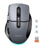 MOUSE WIRELESS MEETION BTM001 BLACK GRAY - Image 3