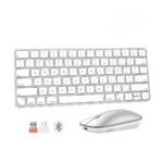 TASTIERE DHE MOUSE WIRELESS MEETION C210 SILVER WHITE