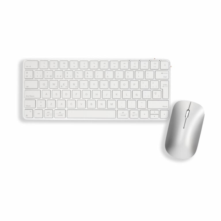 TASTIERE DHE MOUSE WIRELESS MEETION C210 SILVER WHITE thumbnail 2