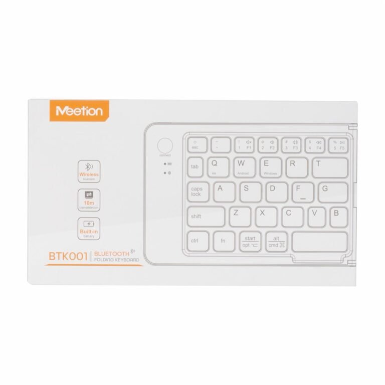 TASTIERE WIRELESS MEETION FOLDING BTK001 BLUETOOTH BLACK thumbnail 2