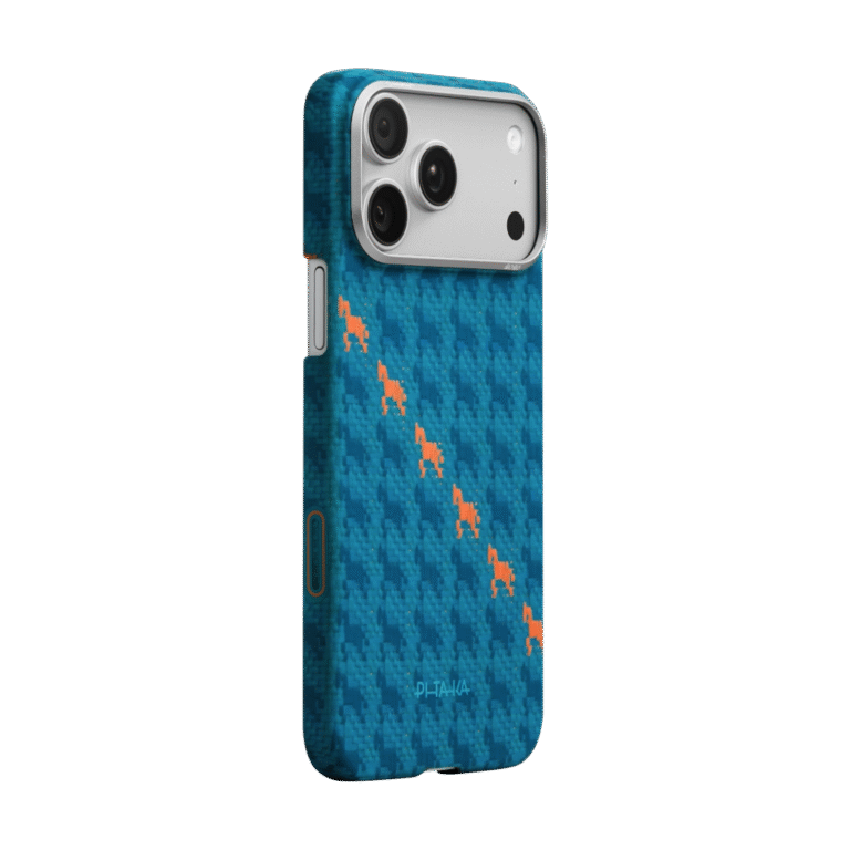 COVER PER IPHONE 17 PRO MAX PITAKA HAPPINESS RIDES EDGE INDIGO thumbnail 2