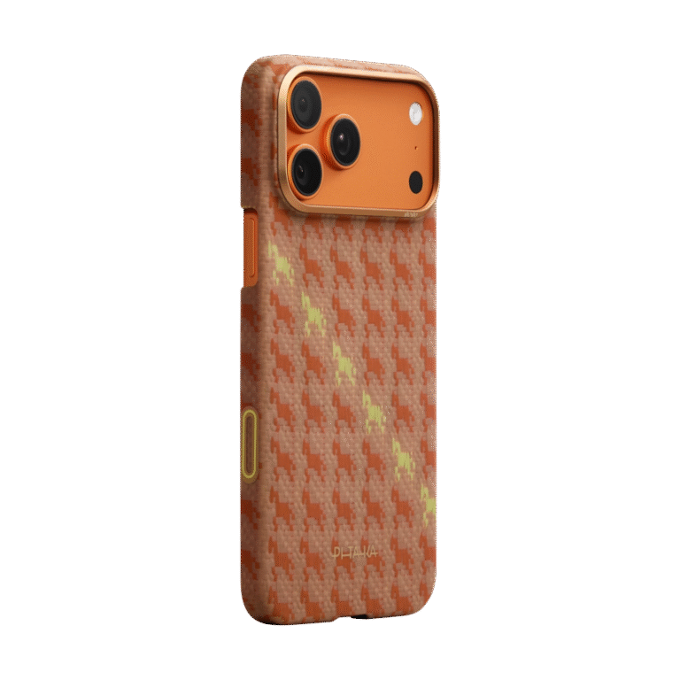 COVER PER IPHONE 17 PRO MAX PITAKA HAPPINESS RIDES EDGE AMBER thumbnail 2