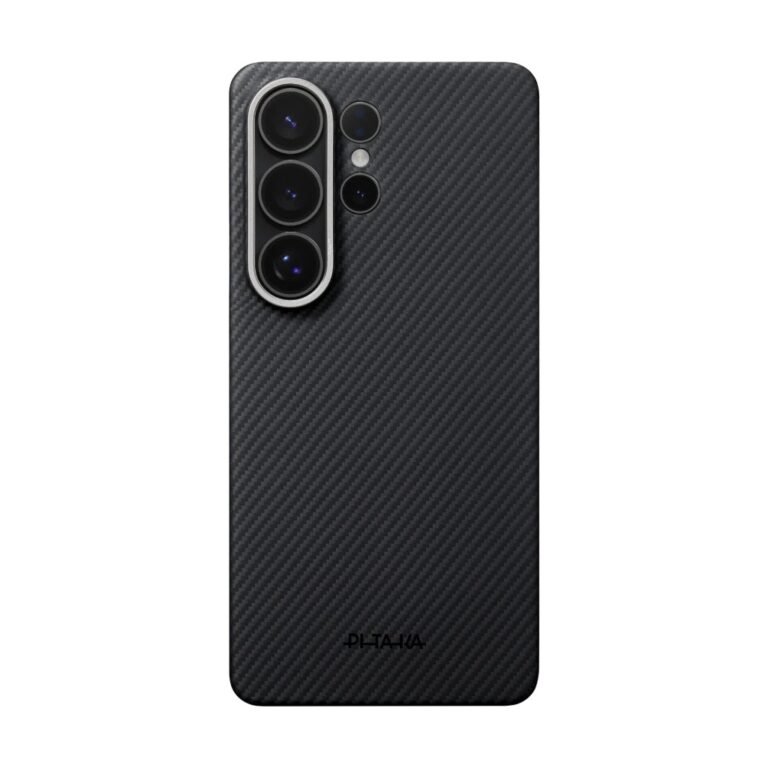 COVER PER SAMSUNG S26 ULTRA PITAKA EDGE BLACK GRAY TWILL