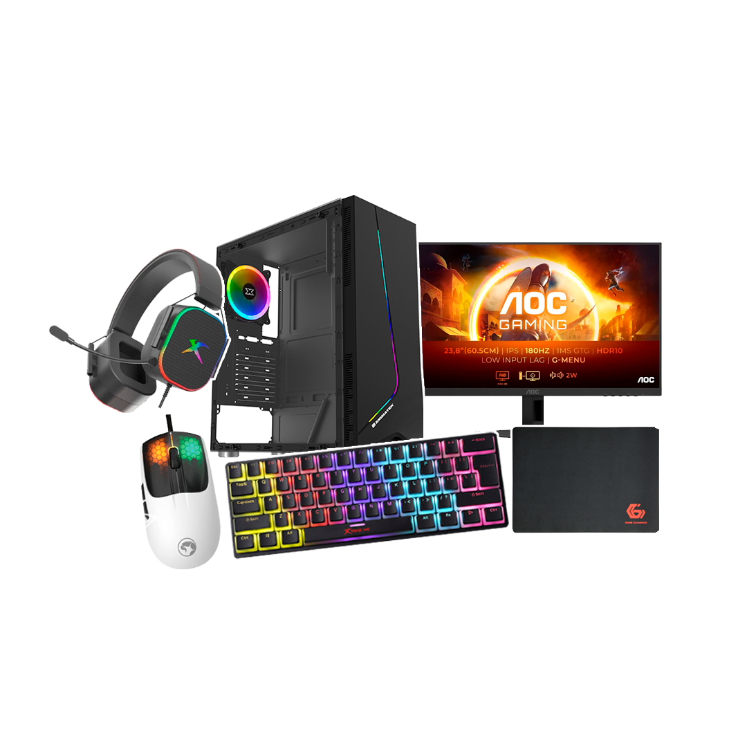 Set 1 Clutch Bundle 1 PC BLD AMD RYZEN 5 5500 RTX 3050 8GB 16GB DDR4 512SSD 700W XIGMATEK EROS BLACK - Image 1