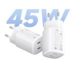 MBUSHES 45W 2 X USB-C XIAOMI NANO TURBO CHARGING POWER WHITE