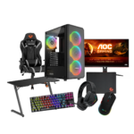 Clutch Bundle 2 PC GAMING BLD AMD RYZEN 7 5700X GEFORCE RTX5060 8GB 16GB/512GB SSD M.2 RAMPAGE HELIOS MESH 650W BLACK