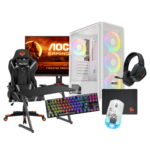 HEADSHOT BUNDLE 3 PC GAMING BLD AMD RYZEN 7 5700X GEFORCE RTX5060 8GB 16GB/512GB SSD M.2 RAMPAGE HELIOS MESH 650W WHITE