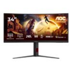 MONITOR CURVED QHD 34" AOC CU34G4Z 240Hz WIDE