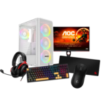 SUMMER BUNDLE 2 PC GAMING BLD AMD RYZEN 7 5700X GEFORCE RTX5060 8GB 16GB/512GB SSD M.2 RAMPAGE HELIOS MESH 650W WHITE