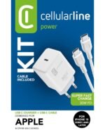 MBUSHES PER TELEFON 30W USB-C CELLULARLINE DE65571297 1m WHITE - Image 2
