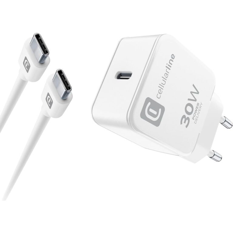 MBUSHES PER TELEFON 30W USB-C CELLULARLINE DE65571297 1m WHITE