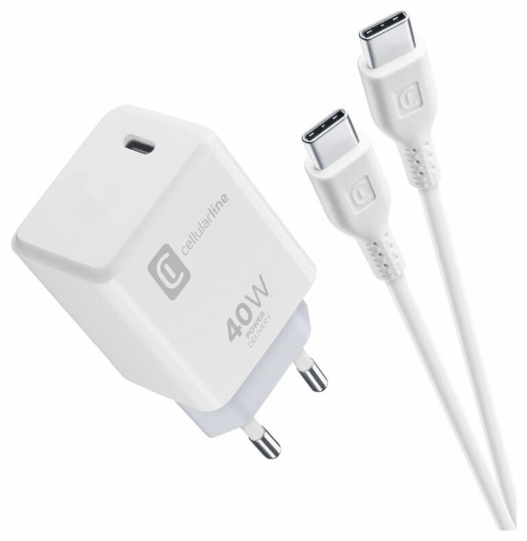 MBUSHES PER TELEFON 40W USB-C CELLULARLINE DE65571297 1m WHITE