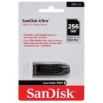 MEMORJE USB 256GB SANDISK ULTRA 3.0  100 Mbps BLACK