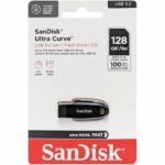 MEMORJE USB 128GB SANDISK ULTRA CURVE 100 MB/S 3.2 BLACK