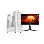 VICTORY BUNDLE 6 PC GAMING BLD AMD RYZEN 7 5700X GEFORCE RTX 5060 8GB 16GB DDR4 500GB SSD M2 & MONITOR AOC 25G3ZM/BK