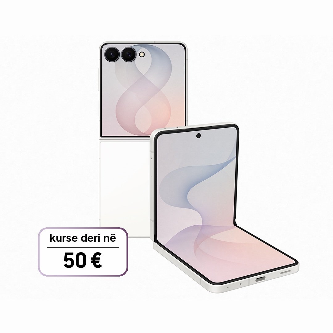 flip-white-eyechatcher-50 Samsung z flip 8 krem 256 - Image 1