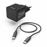 MBUSHES PER TELEFON ME KABLLO USB-C 25W HAMA 201623 BLACK