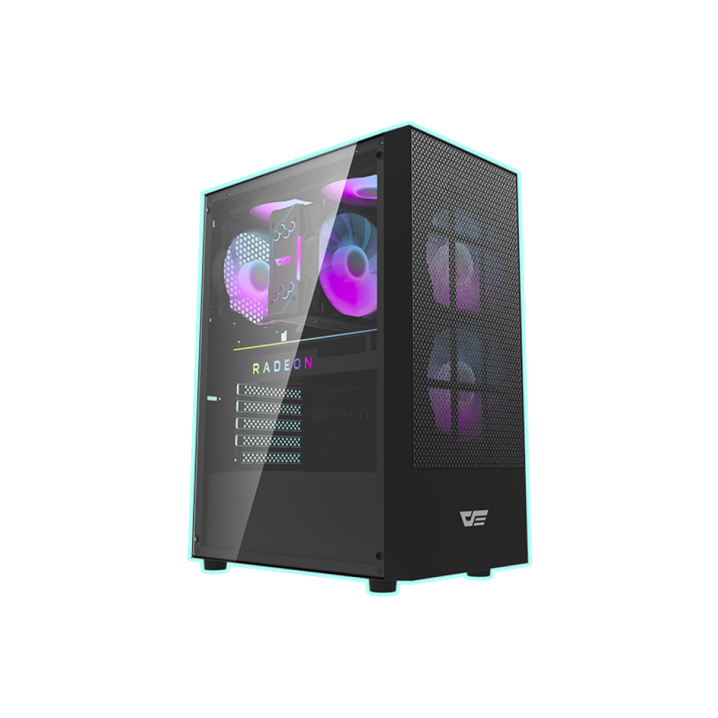 img_6715 PC BLD AMD RYZEN 5 3400G 32GB DDR4 500GB SSD M.2 600W DARKFLASH CASE A290 BLACK - Image 1