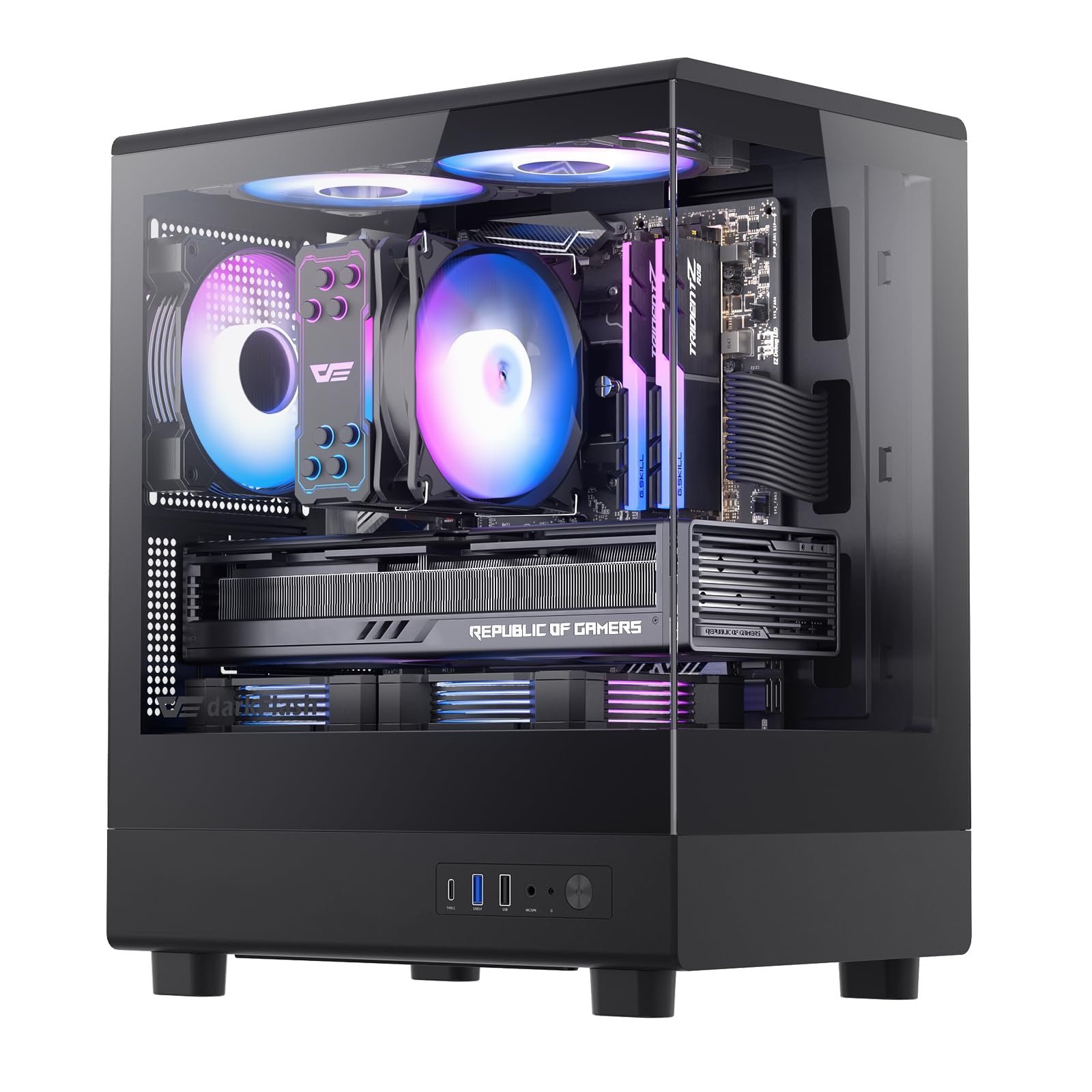 PC GAMING BLD INTEL ULTRA 5 225 GEFORCE RTX5060 8GB 16GB DDR5 500GB SSD M.2 DARKFLASH CASE DB330M WHITE 2