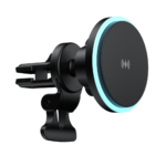 MBUSHES PER TELEFON WIRELESS 15W DHE MBAJTES MAGNETIK PER VETURE HAVIT W3032 BLACK - Image 4