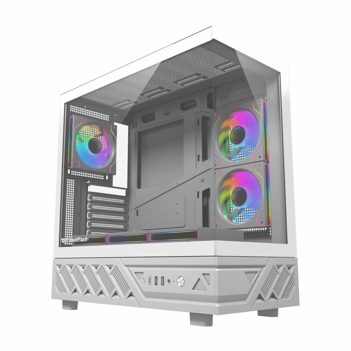 PC BLD GAMING AMD RYZEN 7 5950X GEFROCE RTX 5070 12GB 32GB DDR4 1TB SSD M2 B550M DARKFLASH DS950 WHITE