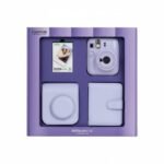 SET FUJIFILM INSTAX MINI 13 DREAMY PURPLE ALBUM + CASE + 10 FILM