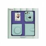 SET FUJIFILM INSTAX MINI 13 GREEN ALBUM + CASE + 10 FILM