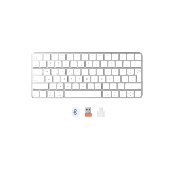 img_9244 TASTIERE WIRELESS MEETION IKEY K210 WHITE - Image 1