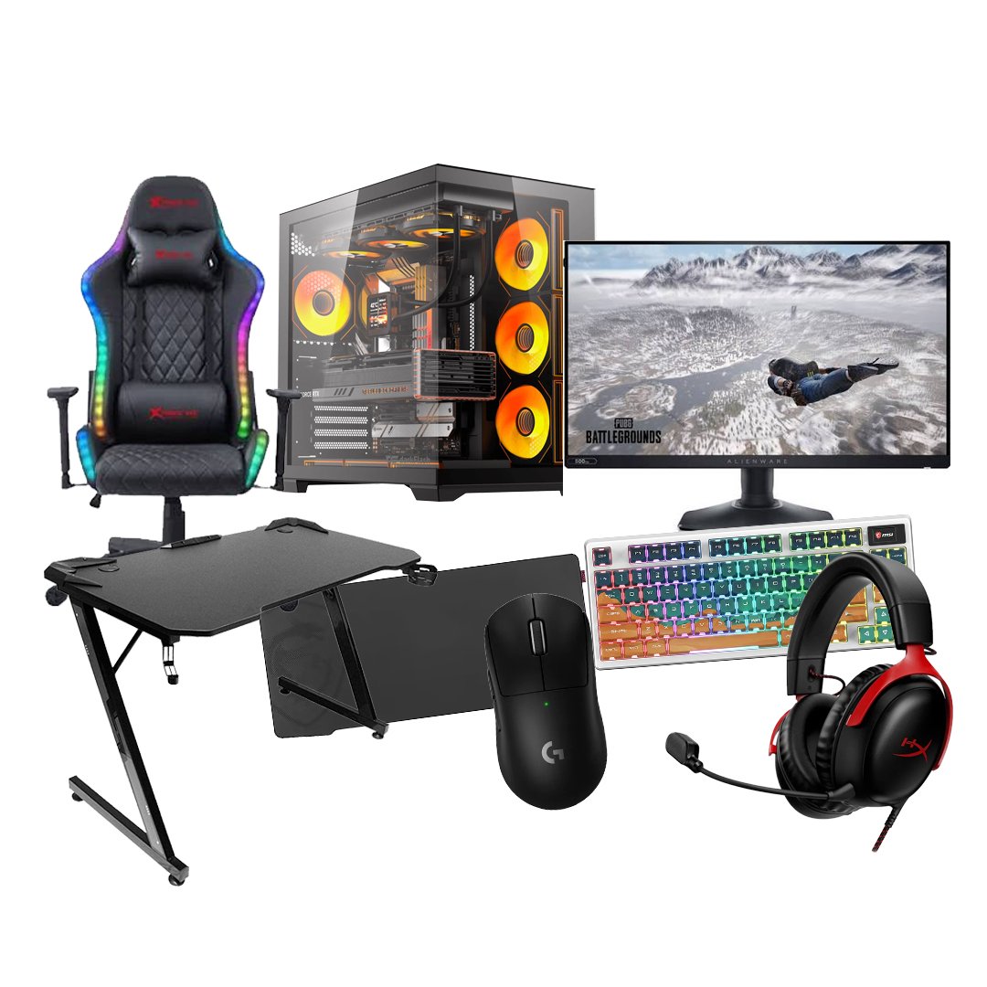 6 VORTEX BUNDLE 6 PC GAMING BLD AMD RYZEN 7 7800X3D GEFORCE RTX 5070 12GB 32GB DDR5 2TB SSD M2 DARKFLASH CASE X280 850W - Image 1