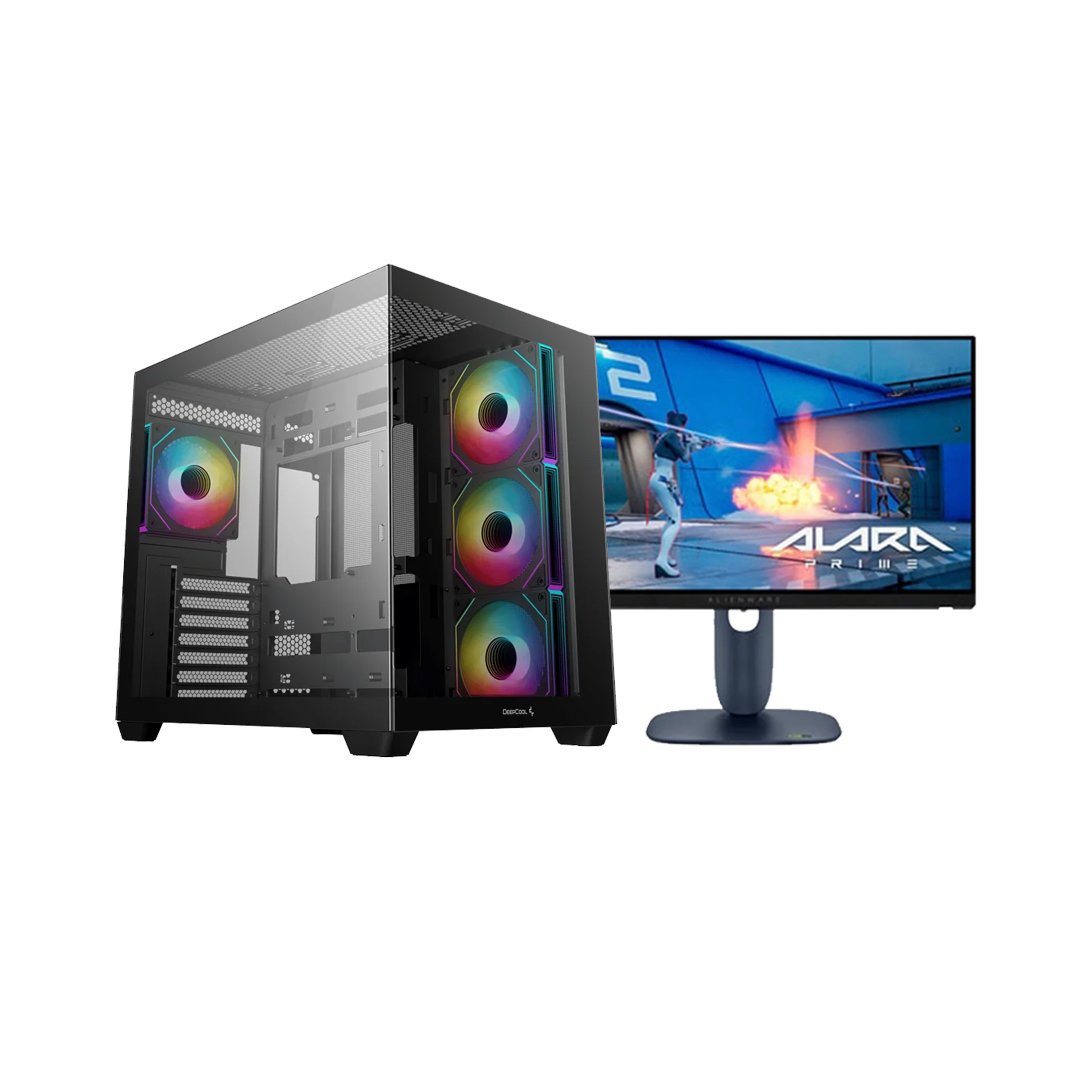 9 VORTEX BUNDLE 9 PC BLD GAMING INTEL I7 14700KF GEFROCE RTX 5060 TI 8GB 16GB DDR4 1TB SSD M2 B760M 750W & MONITOR GAMING 24" DELL ALIENWARE AW2525HM 320Hz BLACK - Image 1