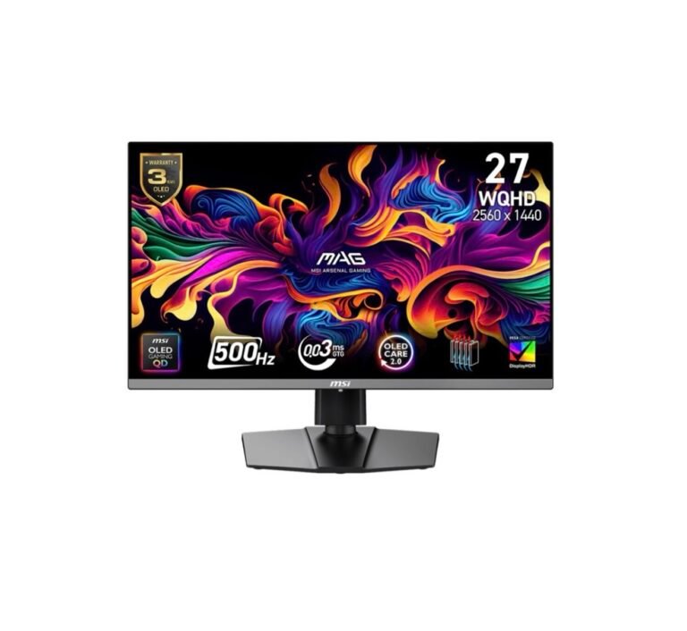 MONITOR CURVED GAMING 27″ QHD MSI MAG 272QP X50 500Hz OLED 2560-1440 BLACK