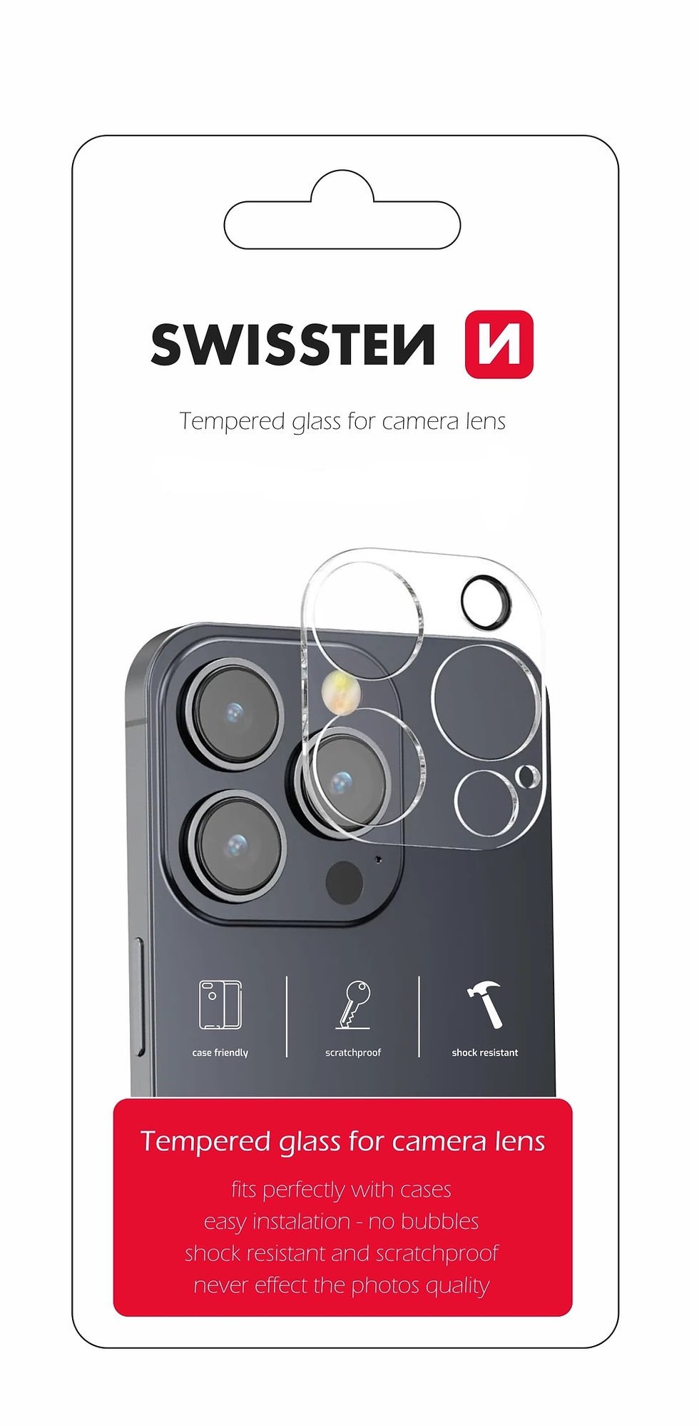 SCREEN PROTECTOR PER KEMARE APPLE IPHONE 18 PRO MAX SWISSTEN 94500232 TEMPRED GLASS